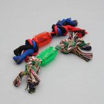 Игрушка тренировочная канатная &quot;Зубочистка&quot;, 65 г, микс