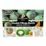 Японское рисовое пироженое моти DOUBLE FILLINGS MOCHI &quot;Мускатная дыня&quot; 180г.