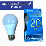 Лампа светодиодная LED A60 ULTRALITE  20Вт 220-240В E27 4000K
