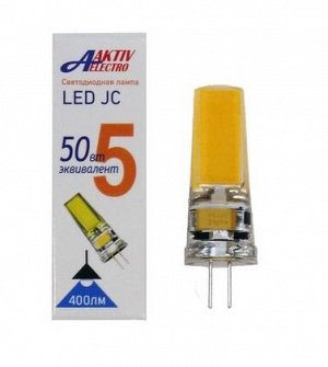 Лампа светодиодная LED-G4-Regular 5Вт 12В G4 6500К 400Лм