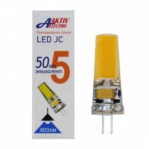 Лампа светодиодная LED-G4-Regular 5Вт 220-240В G4 4000К 400Лм