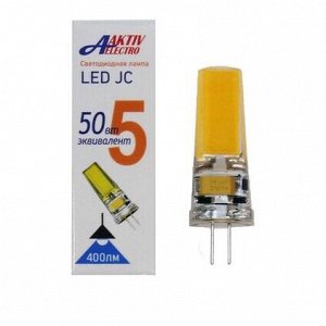 Лампа светодиодная LED-G4-Regular 5Вт 12В G4 4000К 400Лм