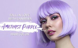 Фиолетовый воск для укладки волос Lanbena