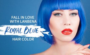 Синий воск для укладки волос Lanbena