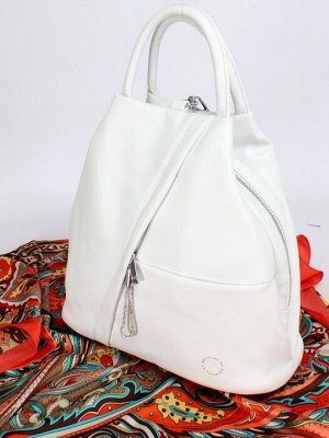 Рюкзак жен искусственная кожа Vishnya-20409,   (сумка-change),  1отд+еврокарман,  белый SALE 246238