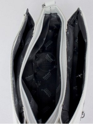 Сумка женская искусственная кожа Vishnya-21580,  3отд,   плечевой ремень,  белый SALE 246300