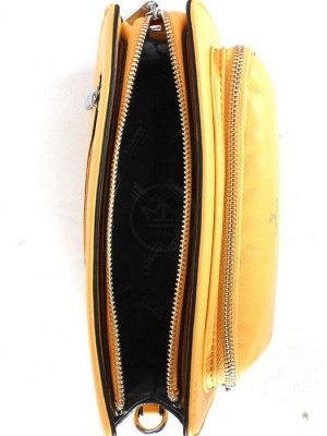 Сумка женская искусственная кожа Vishnya-21592-1,  1отд,   плечевой ремень,  желтый SALE 246305