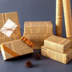 Крафт-бумага для упаковки букетов/подарков/Бумага оберточная/Упаковка для букетов