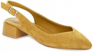 927006/03-03 т.желтый иск.замша женские туфли открытые