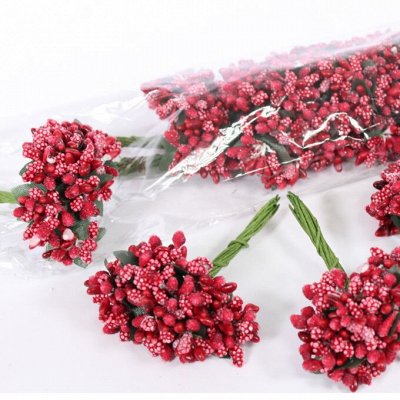 Товары для оформления праздников и подарков экспресс — Искусственные цветы, бутоньерки тычинки-ягодки