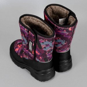 Зимние детские сапоги Nordman Lumi  на липучке MATIS PLUM