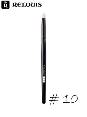 RELOUIS Кисть косметическая № 10 малая растушевочная для теней PRO Blending Brush S