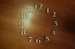 Набор цифр для часов, высота 3 см