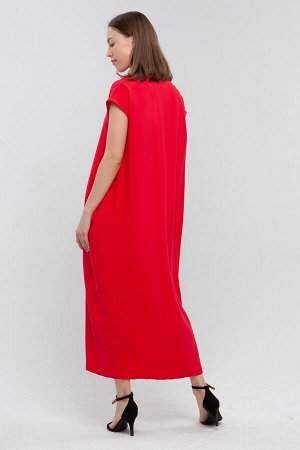 Платье женское, красное, вискоза  по 1ед.на размер