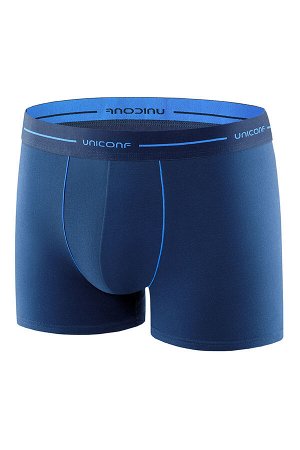 Классические однотонные боксеры UNICONF из премиального гипоаллергенного хлопка с добавлением эластана. Брендированная пришивная резинка из микрофибры в цвет изделия обеспечивает терморегуляцию и комф
