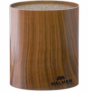 "Wood" Подставка для ножей 16х7х16см, овальная, цв.темное дерево W08002203