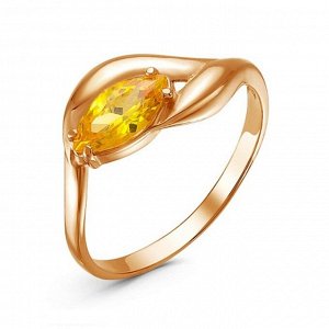 Кольцо "Око", позолота, цвет жёлтый, 17,5 размер