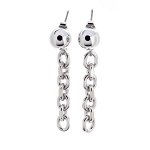Серьги Moon Paris, Ringo, со звеньями, MR-22.03-053 (серебристый)