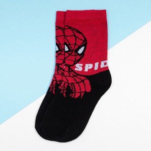 Носки «Человек-паук», MARVEL, цвет чёрный.