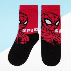 Носки «Человек-паук», MARVEL, цвет чёрный