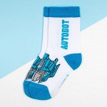 Носки детские &quot;Autobot&quot;, Transformers, цвет белый.