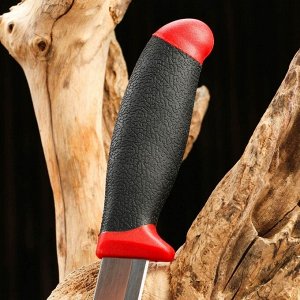 Нож туристический "Урал", клинок 10см, красный, ножны пластик