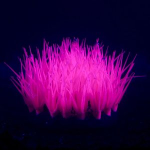 Растение силиконовое аквариумное, светящееся в темноте, фиолетовое, 16 х 11 см