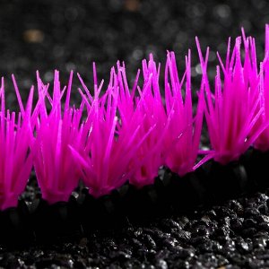 Растение силиконовое аквариумное, светящееся в темноте, 17,5 х 4,5 см, фиолетовое
