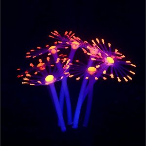 Растение силиконовое аквариумное, светящееся в темноте, 9 х 11 см