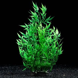 Растение искусственное аквариумное, 28 см, зелёное