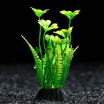 Растение искусственное аквариумное, 3 х 9 см, оранжево-зелёное