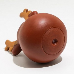 Игрушка пищащая для собак "Олень", виниловая, 10,5 х 7 см