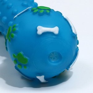Игрушка пищащая «Гантель 500 kg», 17,5 см, синяя