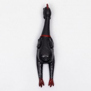 Игрушка пищащая "Задумчивая курица XL" для собак, 41 см, чёрная