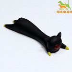 Игрушка пищащая &quot;Свинья на отдыхе&quot; для собак, 14,5 х 5 см, чёрная   7471584