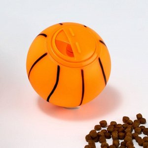 Пижон Игрушка-шар под лакомства &quot;Баскетбол&quot;, 8 см, оранжевая