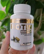 Биотин (BIOTIN) 5000 мкг, 90 капсул