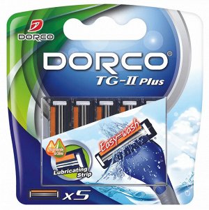 DORCO Сменные бритвенные кассеты с 2 лезвиями (5 шт) TG-II Plus New