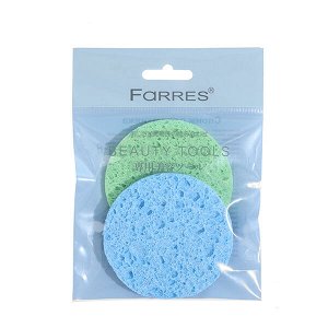 FARRES 2833 Cпонж д/очищения лица 2 шт в упак * #