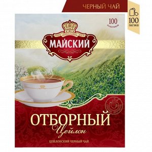 Чай                                        Майский                                        Отборный 100 пак.*2 гр. черный (6) 100708