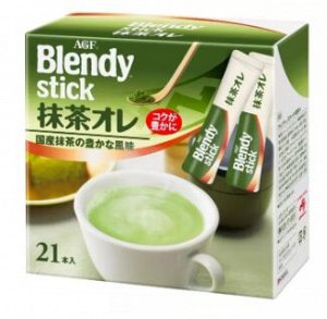 AGF (Ajinomoto General Foods) Чай зеленый с молоком Agf Blendy, 9,7г*20шт