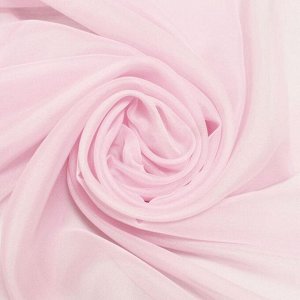 Штора вуаль со шторной лентой, размер 300х270 см, цвет розовый №10