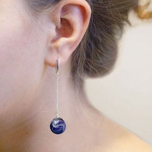 Длинные серебряные серьги Violet, арт. 72-0600-26