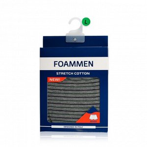 трусы-боксеры  Мужские Foammen Fo90530 серые в полоску