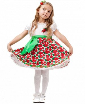 Костюм Российский размер: 116 | 122 | 128 | 104 | 110
Ткань: сатин
Год: 2022
Страна: Россия
Наряд Клубничка для девочек – это не просто костюм ягоды, это чудесное нарядное платье, в котором любая дево