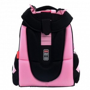 Рюкзак каркасный Hatber Ergonomic Classic, 37 х 29 х 17 см, "Попкорн", розовый