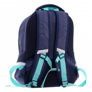 Рюкзак школьный Hatber Easy, эргономичная спинка, 41 х 29 х 16 см, "Стрелок", синий