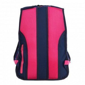 Рюкзак школьный, эргономичная спинка, 41 х 29 х 17 см, синий