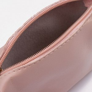 Сумка детская на молнии, косметичка, цвет розовый
