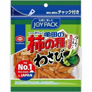KAMEDA Kakinotane Wasabi (рисовые снеки со вкусом васаби и арахисом), 79 гр